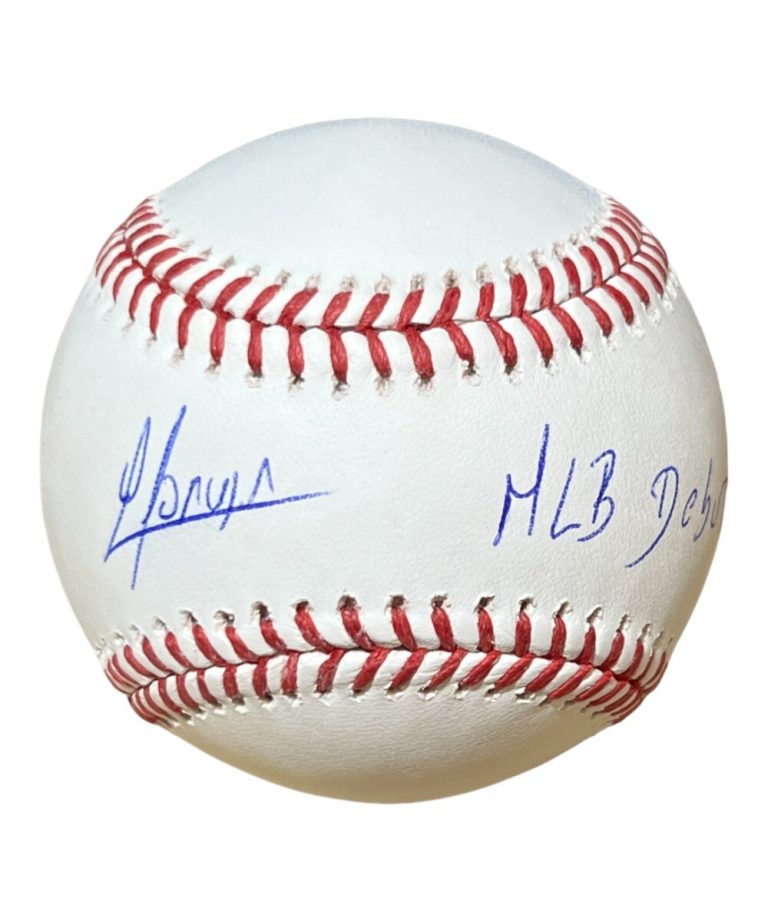 Yoan Moncada Autographed ROMLB Baseball White Sox MLB Debut MLB 41089