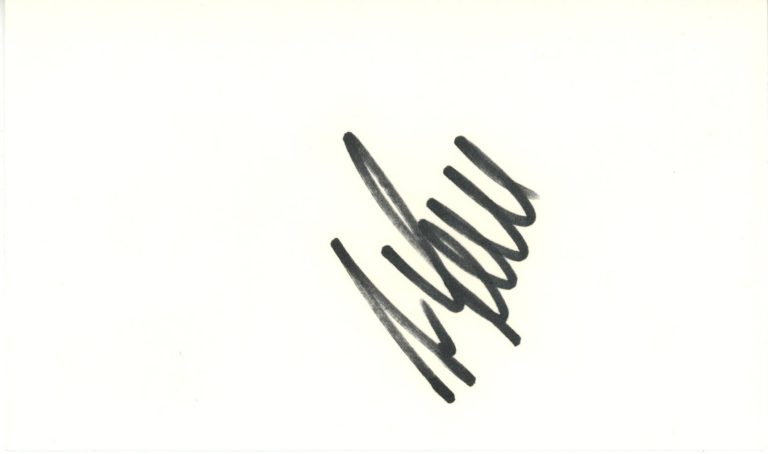 Ivan Lendl Autographed/Signed Tennis Index Card Beckett 45269
