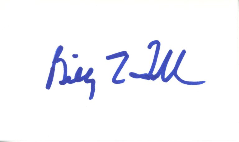 Billy Joe Tolliver Autographed New Orleans Saints Index Card Beckett 45366