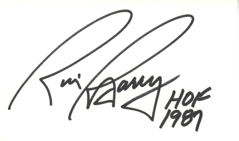 Rick Barry Autographed Golden State Warriors Index Card HOF BAS 45400