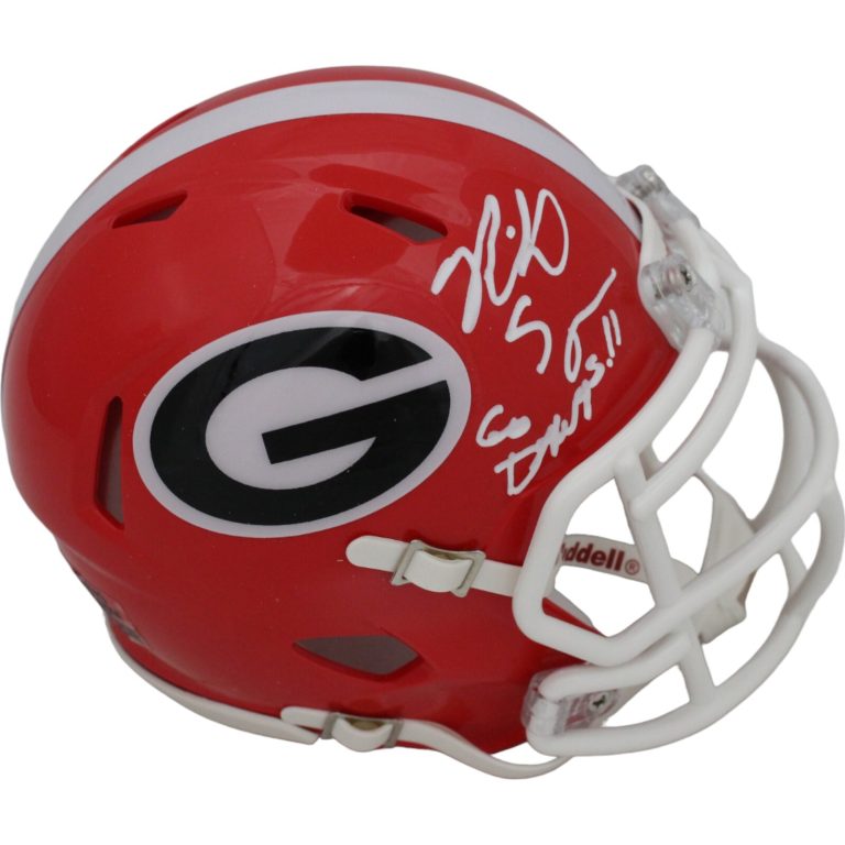 Richard Seymour Signed Georgia Bulldogs Mini Helmet 