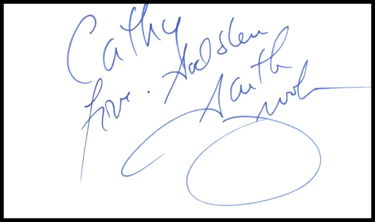 Garth Brooks Signed Autograph 3x5 Index Note Card - Country Music Icon JSA COA