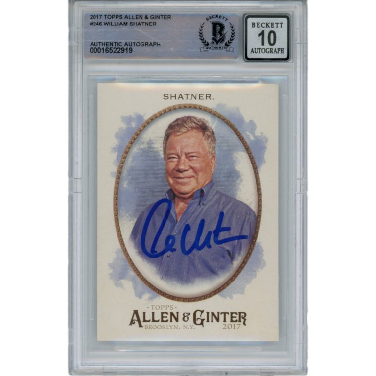 William Shatner Autographed/Signed Allen & Ginter 246 Trading Card Beckett 47151