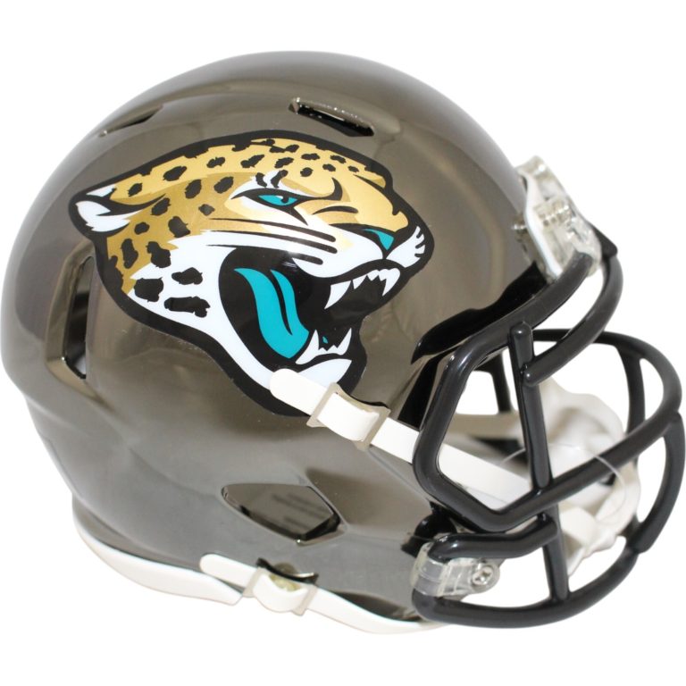 Jacksonville Jaguars Chrome NFL Riddell Mini Helmet 26654