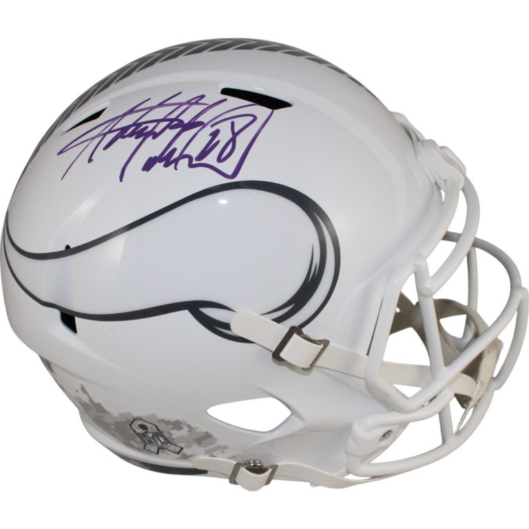 Adrian Peterson Autographed Minnesota Vikings F/S 24 STS Helmet Beckett 49588