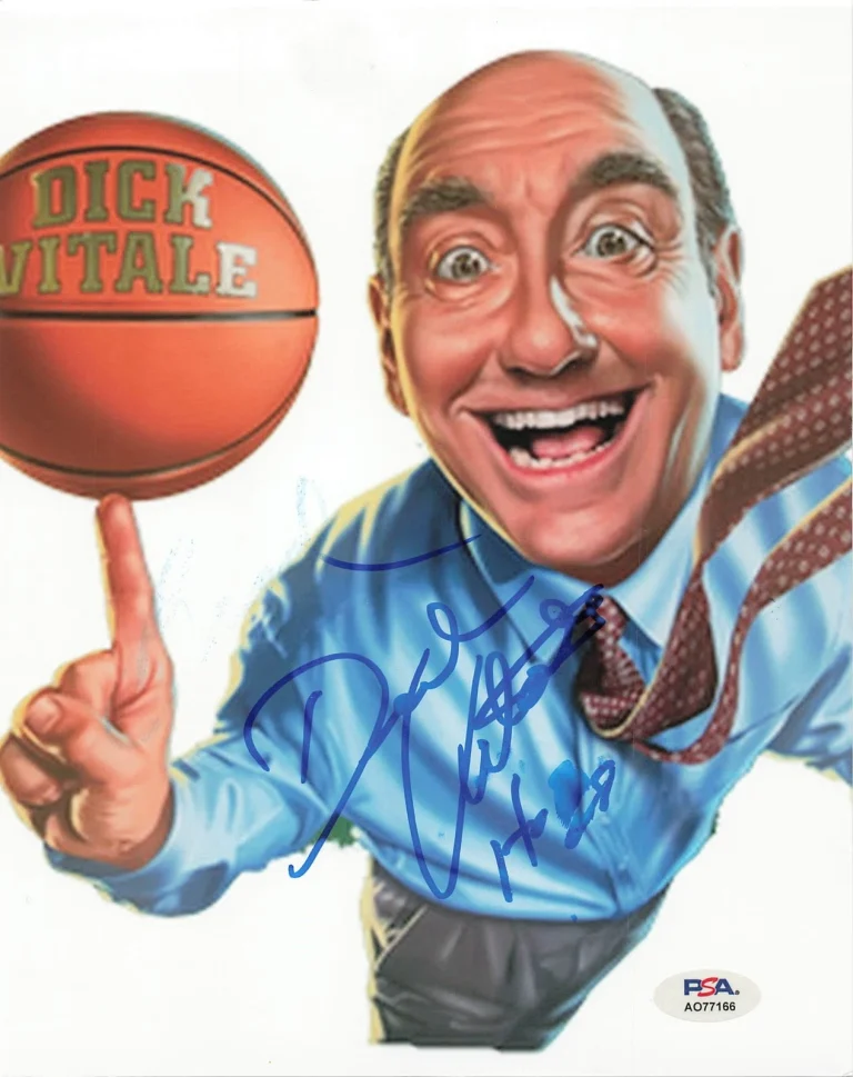 Dick Vitale Signed Photo PSA Autographed