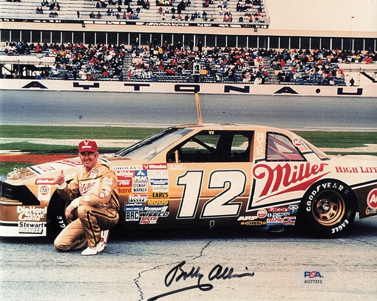 Bobby Allison Signed photo PSA NASCAR