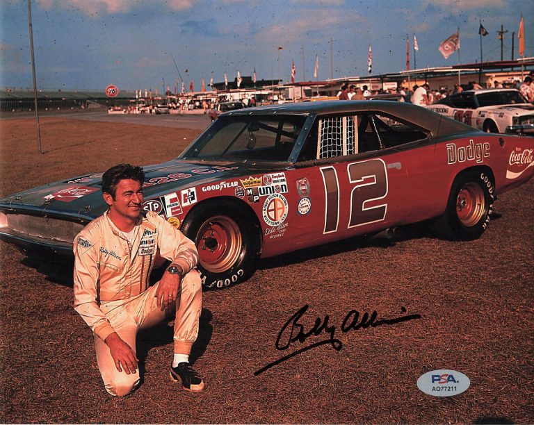 Bobby Allison Signed photo PSA NASCAR