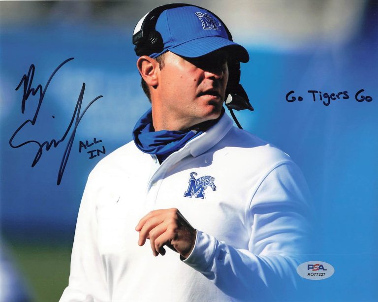 Ryan Silverfield Signed photo PSA Memphis Tigers