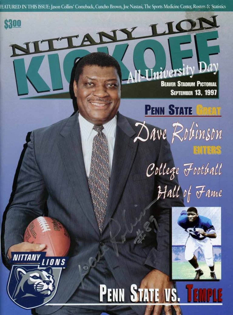 Dave Robinson Signed Magazine Penn State Nittany Lions 9/13/1997 BAS 50715