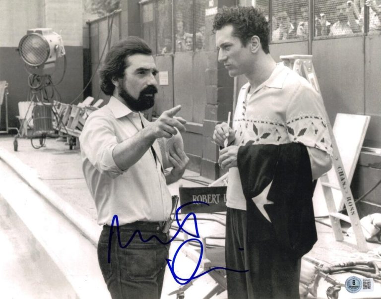 Robert DeNiro Signed Autograph 11x14 Photo - Raging Bull set w/ Scorsese Beckett