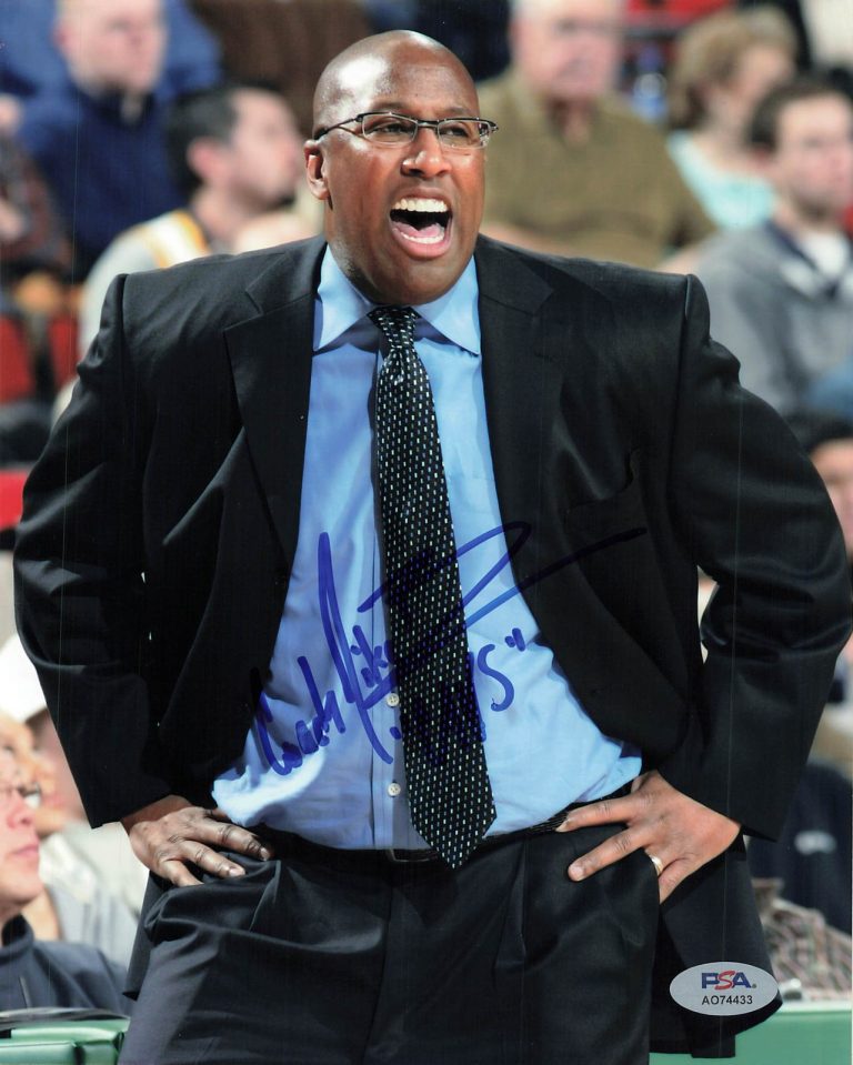 Mike Brown Signed Photo PSA New York Knicks Autographed Coach