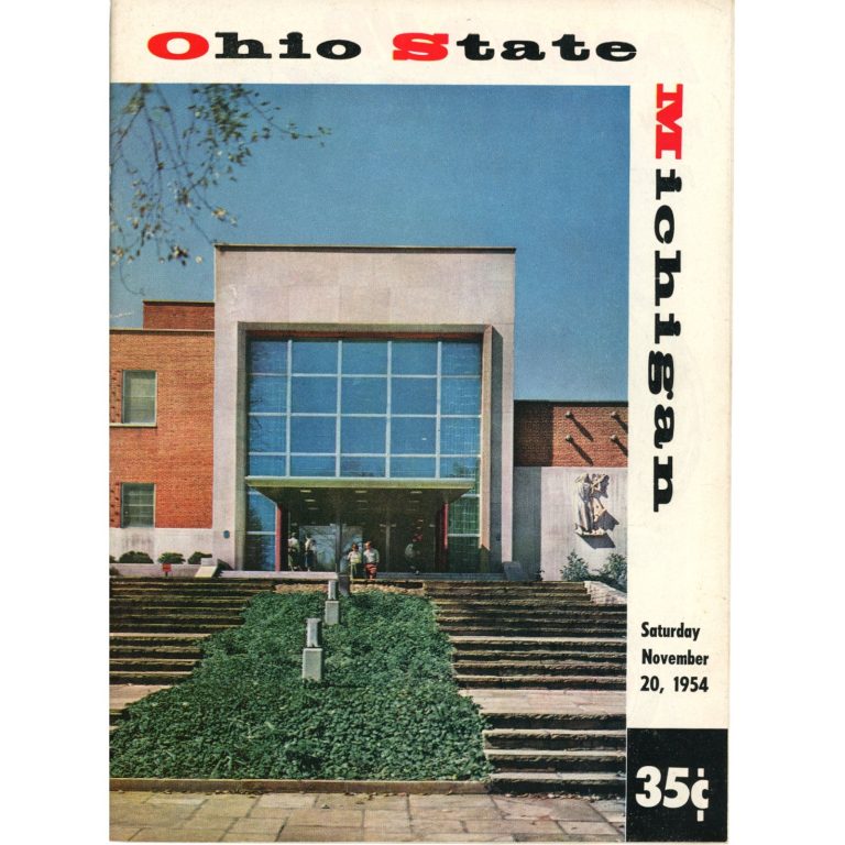 Ohio State Buckeyes vs Michigan Wolverines 11/20/1954 Gameday Magazine 59322