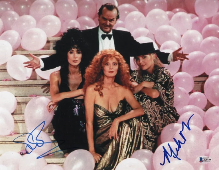 SUSAN SARANDON & MICHELLE PFEIFFER SIGNED AUTOGRAPHED 11x14 PHOTO - CHER BECKETT