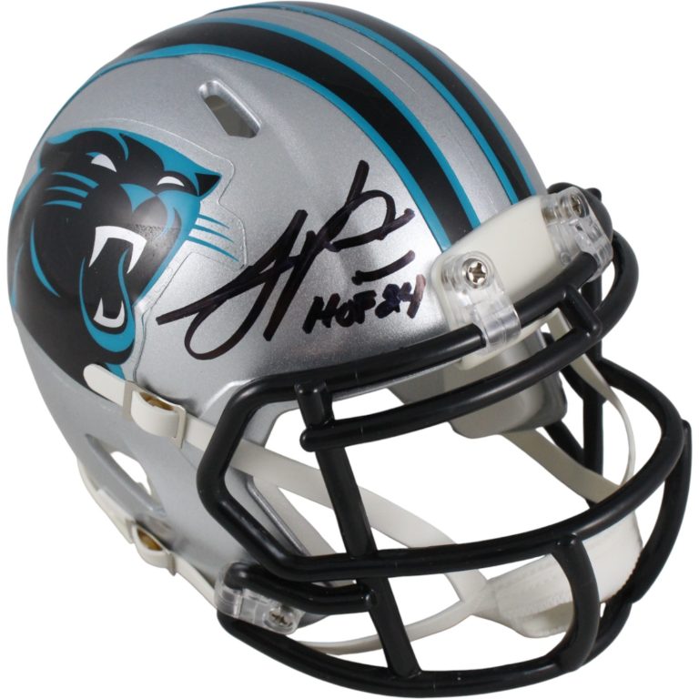 Julius Peppers Autographed Carolina Panthers Mini Helmet HOF Beckett 53655