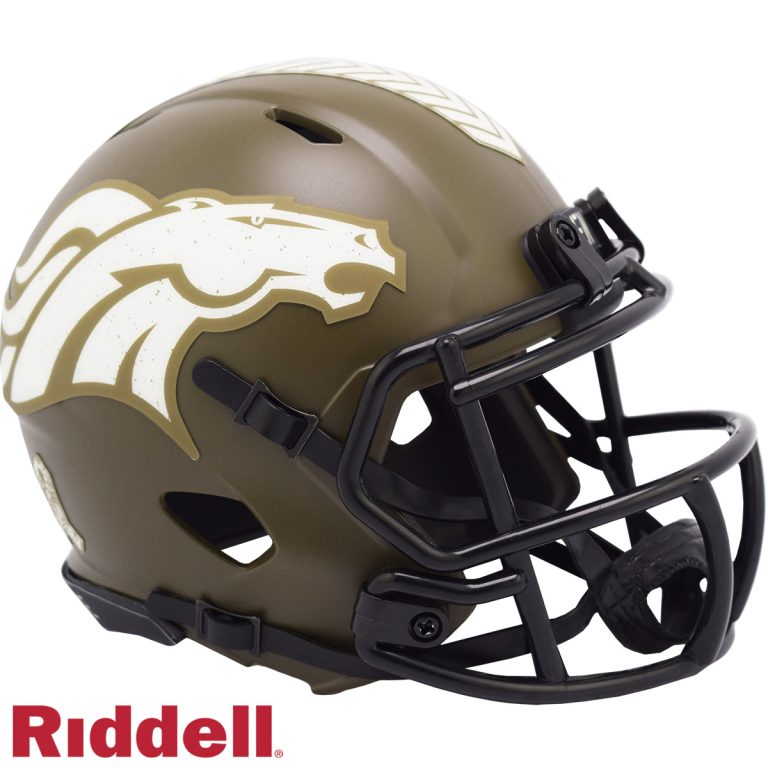 Denver Broncos Riddell New In Box 2022 Salute to Service Mini Helmet 35143