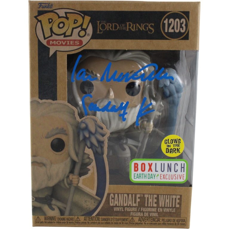 Ian McKellen Autographed Lord of the Rings Funko Pop! 1203 Gandolf Beckett 53790