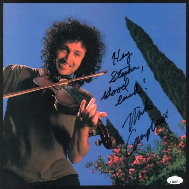 Mike Campbell Signed Autograph 12x12 Program Photo Petty & Heartbreakers JSA COA