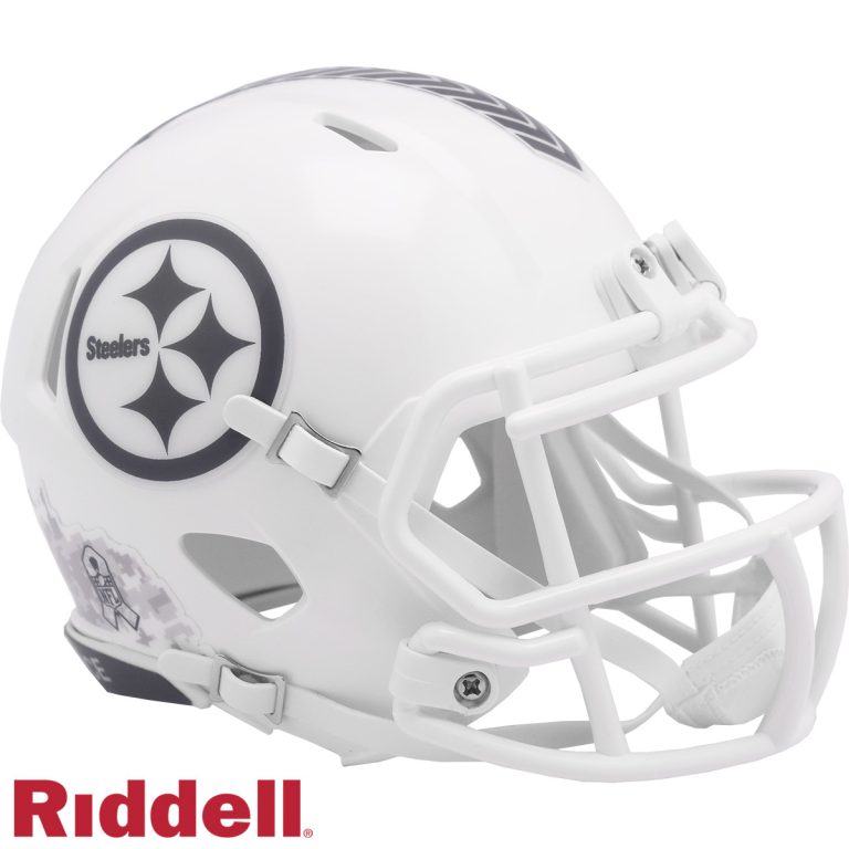 Pittsburgh Steelers Riddell New In Box 2024 Salute to Service Mini Helmet 48103