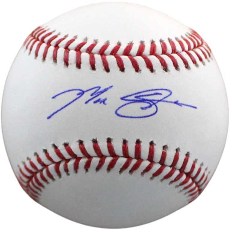 Max Scherzer Autographed/Signed Texas Rangers OML Baseball MLB 54526