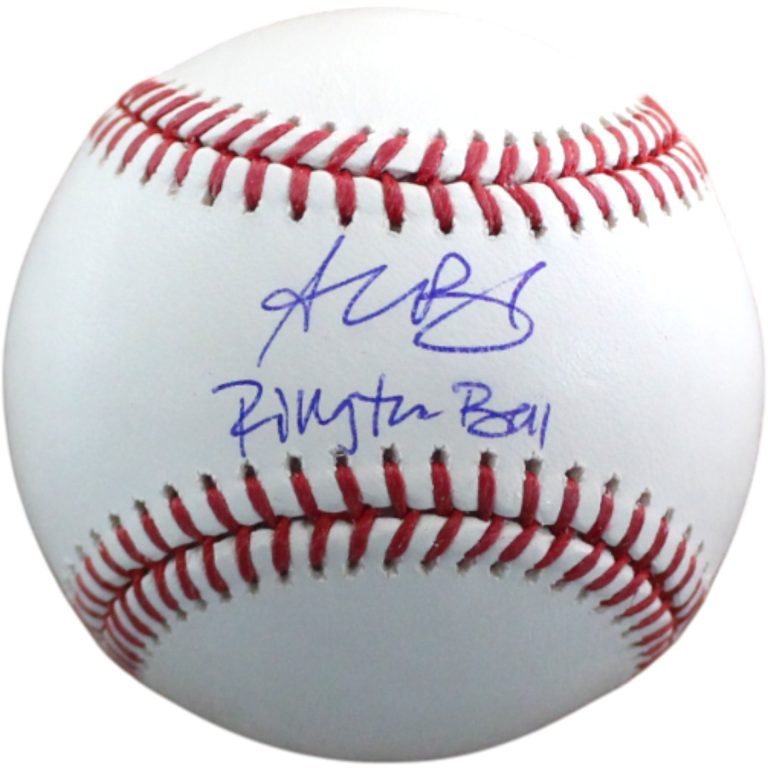 Alec Bohm Signed Philadelphia Phillies OML Baseball Ring The Bell. Beckett 54466