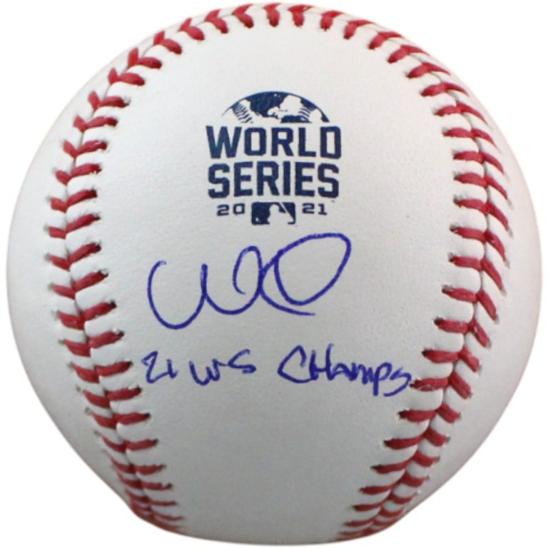 William Contreras Autographed Atlanta Braves WS Baseball Champs Fanatics 54551