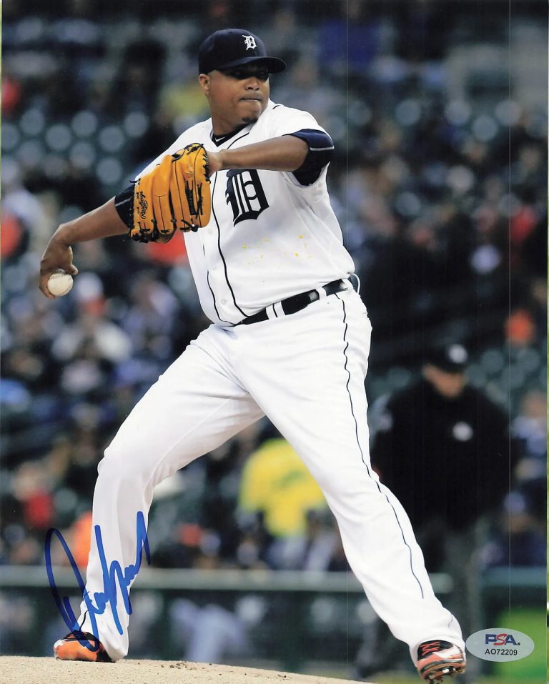 Alfredo Simon Detroit Tigers Signed Photo PSA
