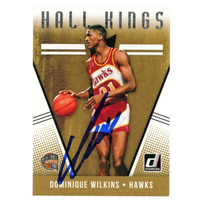 Dominique Wilkins Autographed 2018-19 Donruss #13 Trading Card Beckett 54120
