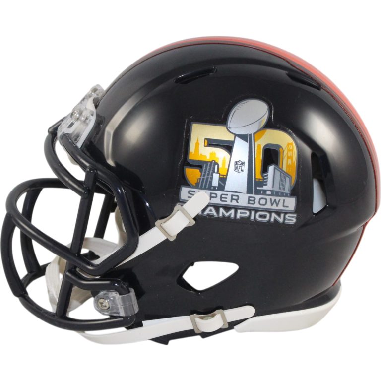 Denver Broncos Super Bowl 50 Champions Mini Helmet Riddell New In Box 55106