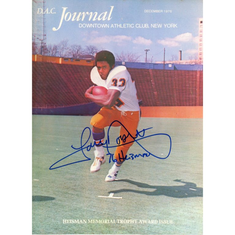 Tony Dorsett Autographed Pittsburgh Panthers 1976 Magazine Heisman JSA 55141