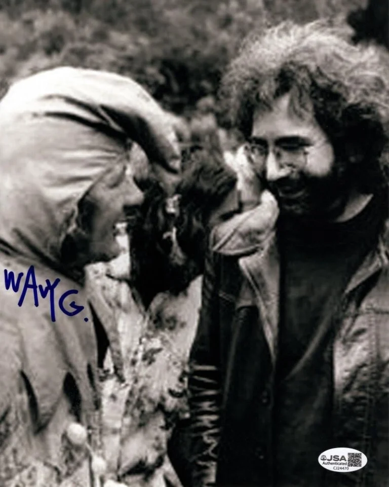 Wavy Gravy Signed Autograph 8x10 Photo w/ Grateful Dead Jerry Garcia - JSA COA