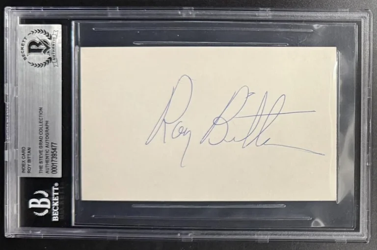 Roy Bittan Springsteen Signed Autograph Beckett Encapsulated 3x5 Card Rare COA