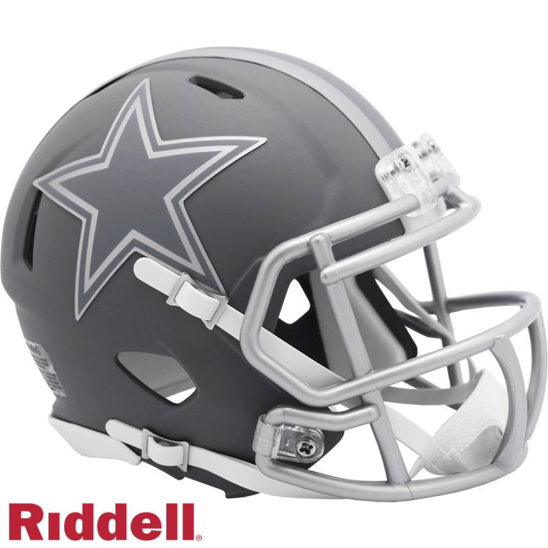 Dallas Cowboys Slate Riddell Mini Helmet New In Box 42119