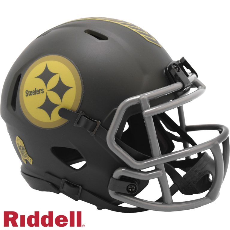 Pittsburgh Steelers 2025 Salute to Service Riddell Mini Helmet New In Box 53230