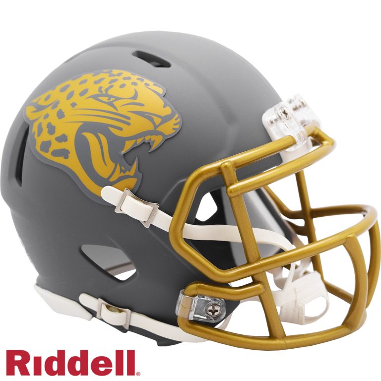 Jacksonville Jaguars Slate Riddell Mini Helmet New In Box 42128