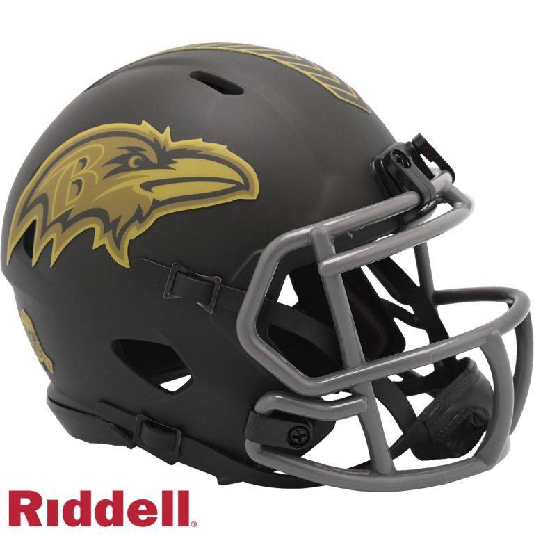 Baltimore Ravens 2025 Salute to Service Riddell Mini Helmet New In Box 54445