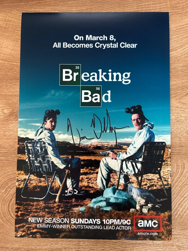 * VINCE GILLIGAN * signed 12x18 poster * BREAKING BAD * COA