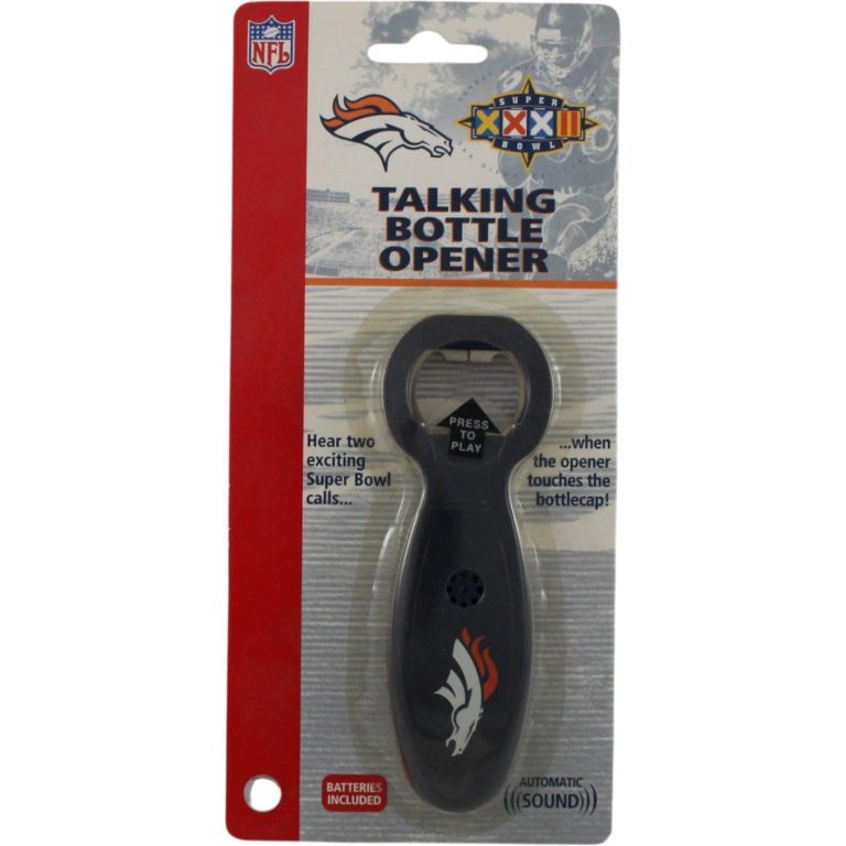 Denver Broncos Talking Bottle Opener Needs Batteries Collectible AS IS 55498