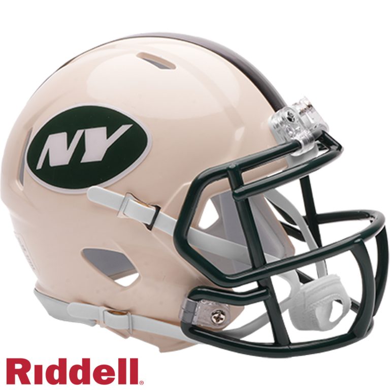New York Jets Retro Riddell Mini Helmet New In Box 55598