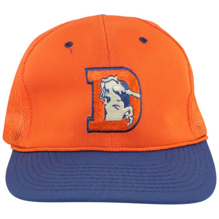 Denver Broncos Vintage Trucker 1975-1996 D-Logo Snapback Hat 55689