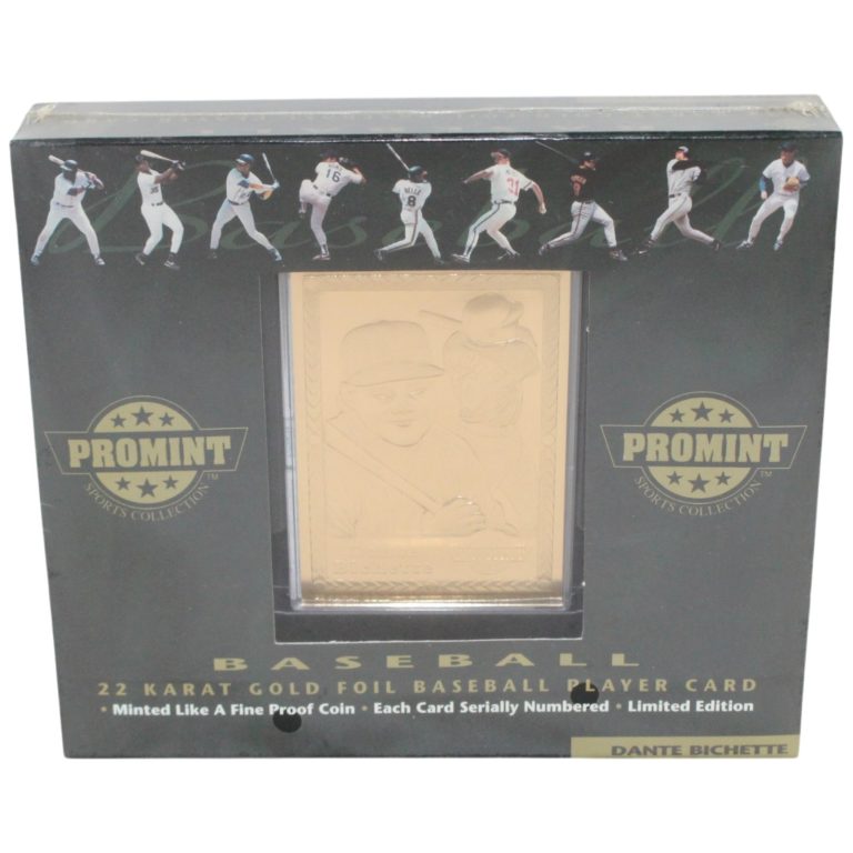 Dante Bichette Colorado Rockies 1996 22 Karat Gold Trading Card Sealed 55740