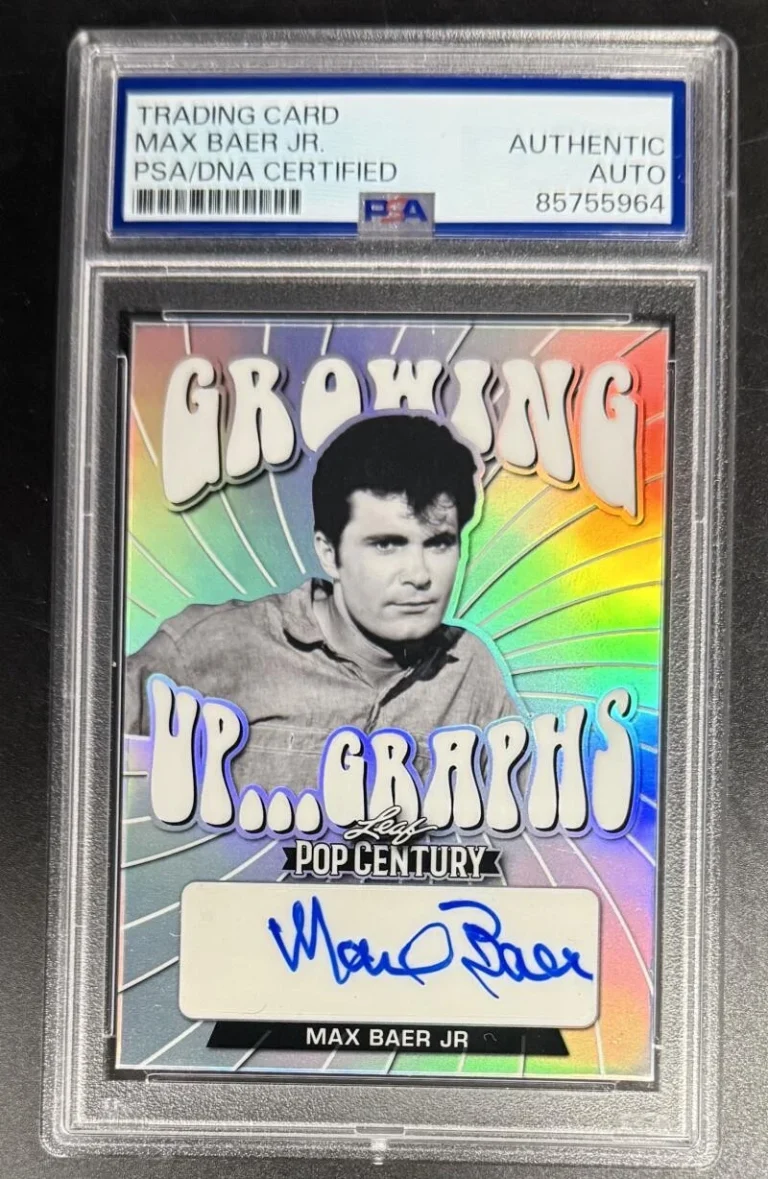 Max Baer Jr Hillbillies Signed Autograph Original PSA/DNA COA Slab Trading Card