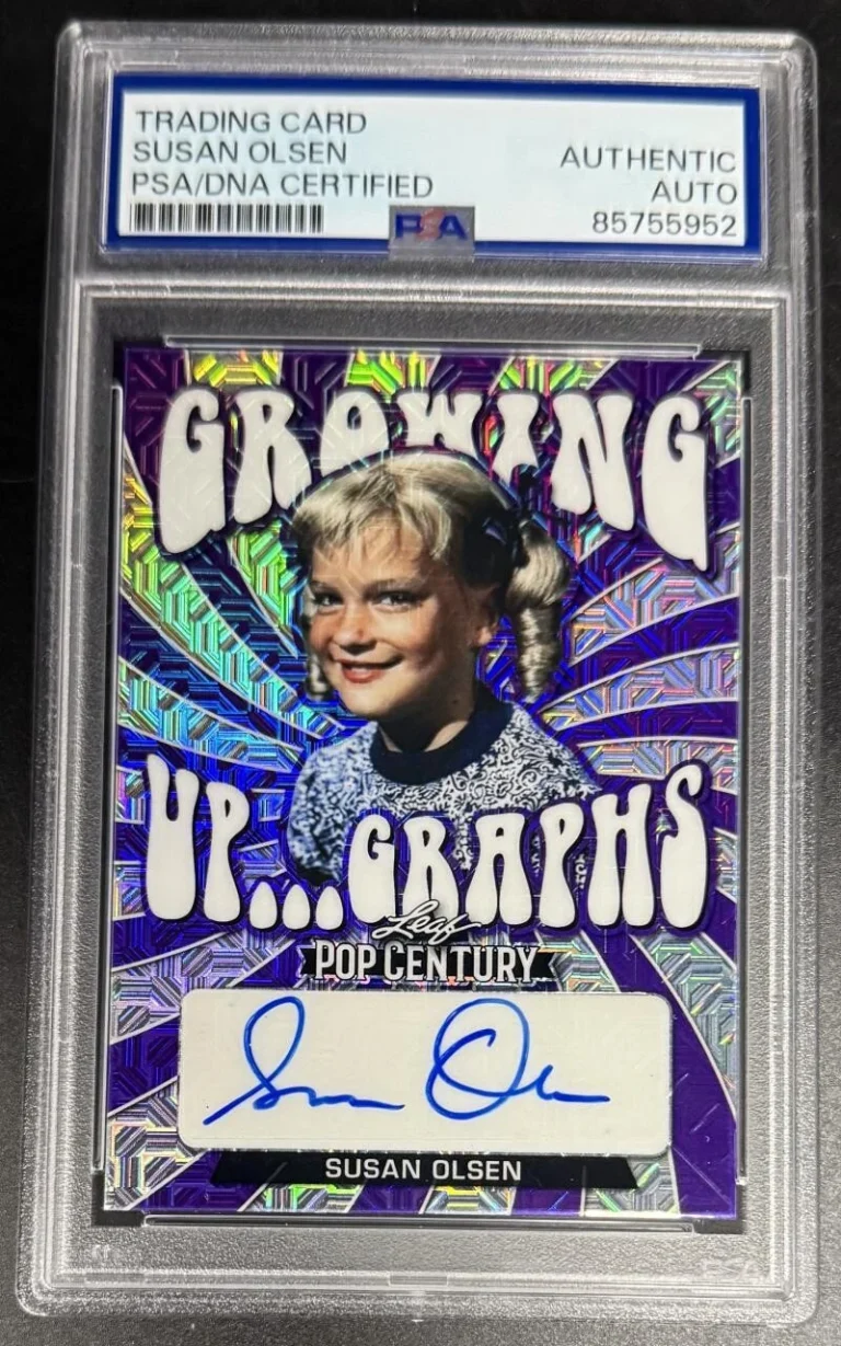 Susan Olsen Brady Bunch Signed Autograph Original PSA/DNA COA Slab Trading Card