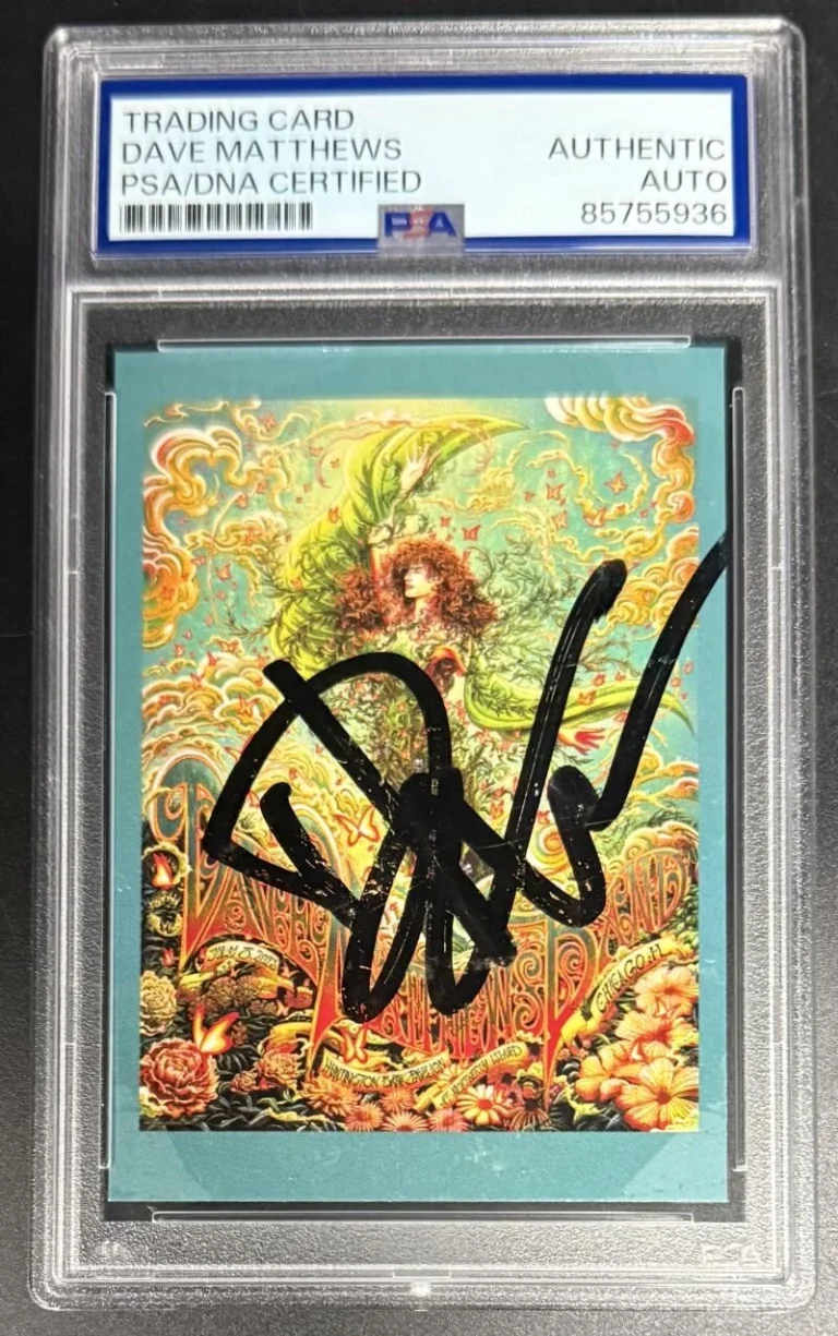 Dave Matthews Signed Autograph Original PSA/DNA Chicago Ticket Trading Card COA