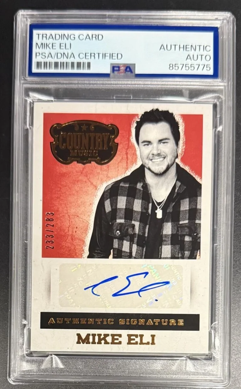 Mike Eli Country Signed Autograph Rare PSA/DNA COA Slab Original Trading Card