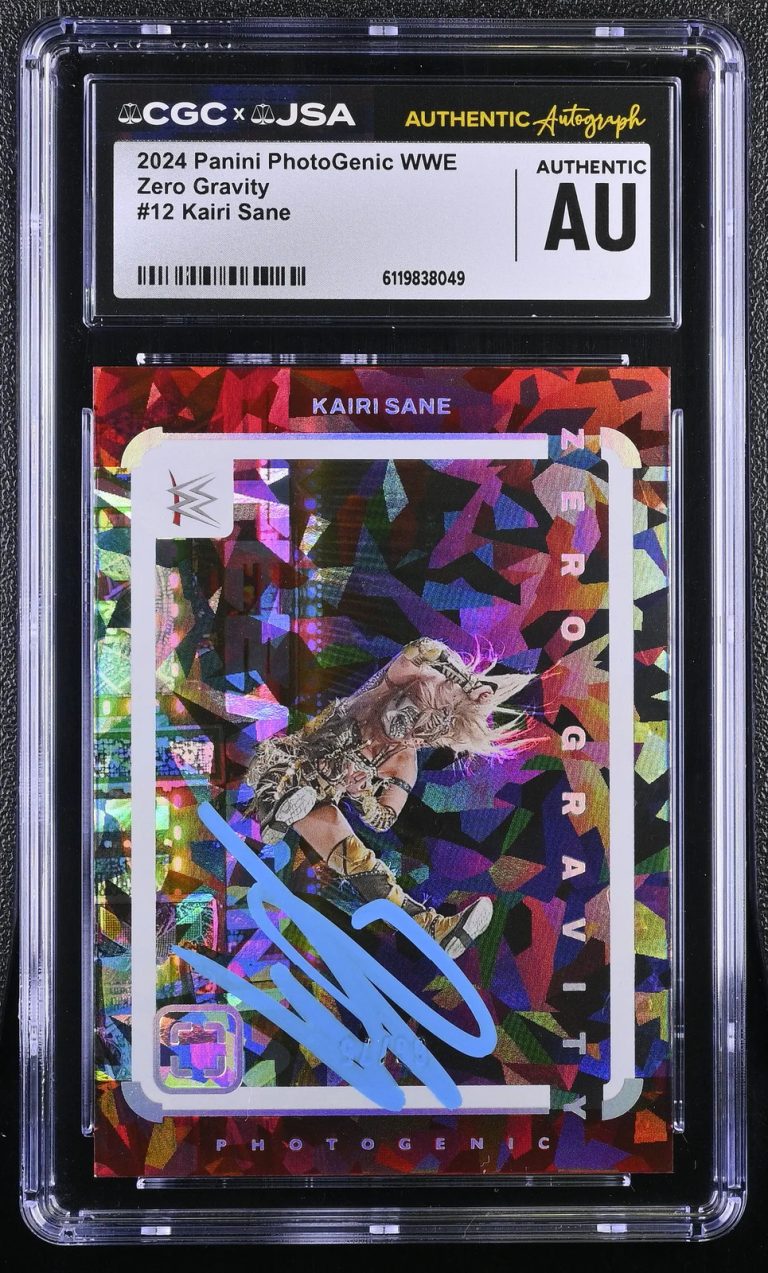 Kairi Sane 2024 Panini Photogenic WWE #12 Zero Gravity Signed Card CGC JSA Auto