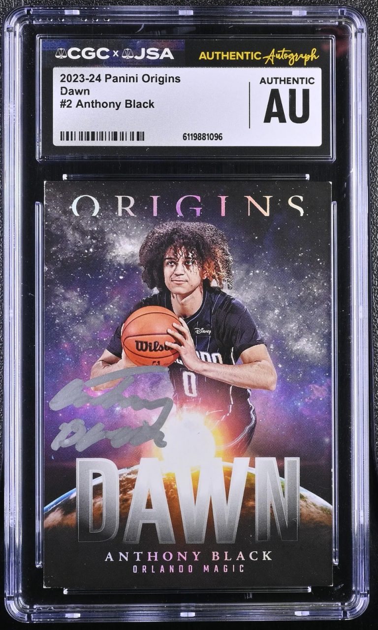 Anthony Black 2023-24 Panini Origins #2 Dawn Signed Card CGC Auth JSA Auto Auth
