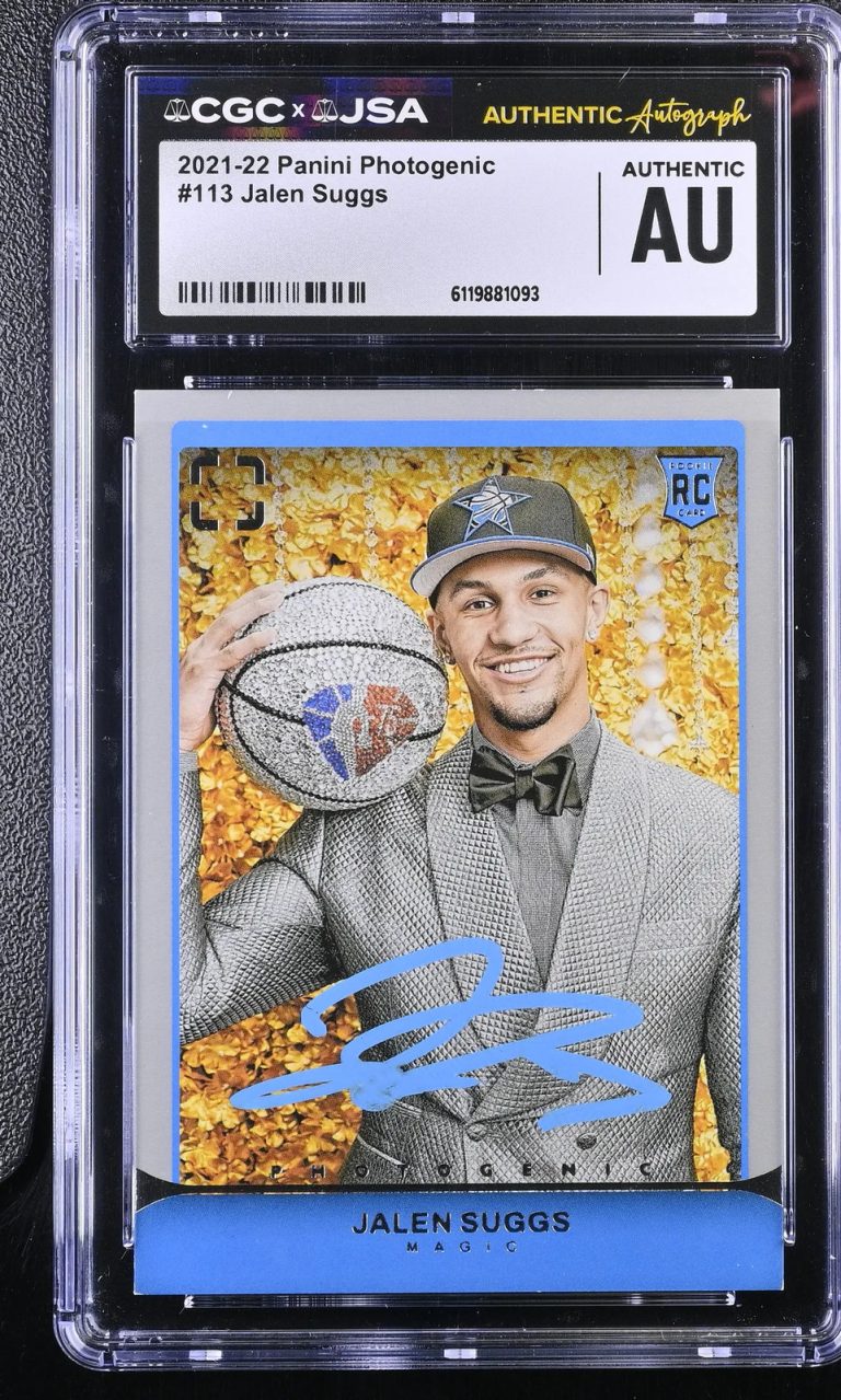 Jalen Suggs 2021-22 Panini Photogenic #113 Signed Card CGC Auth JSA Auto Auth