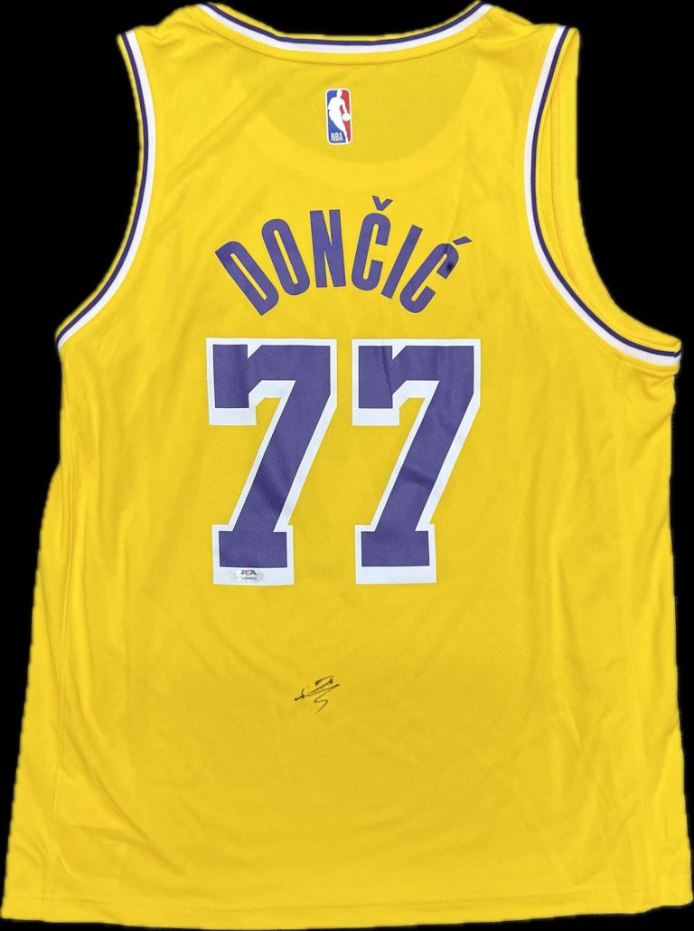 Luka Doncic Signed Los Angeles Lakers Jersey PSA