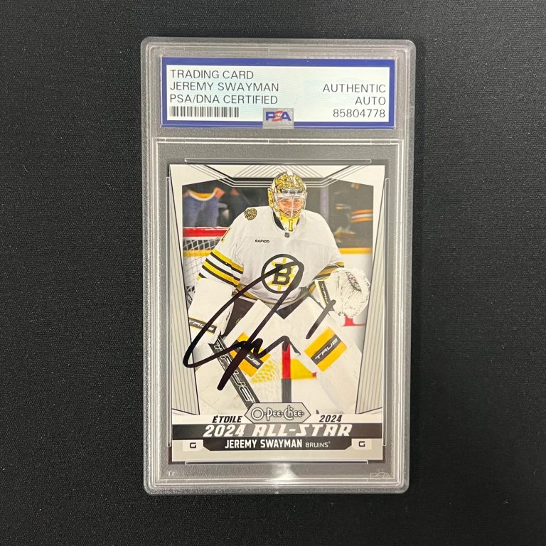 Jeremy Swayman 2025 Upper Deck O-Pee-Chee 2024 All-Star#504 Signed Card PSA